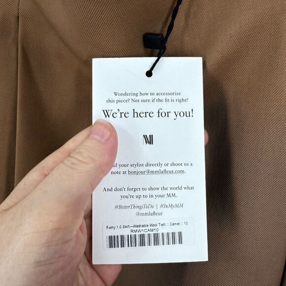 MM Lafleur Women’s 10 Camel Remy Office Core Career Skirt New - Picture 2 of 6